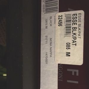 Amalfi shoes; lace up oxfords, quilted leather, patent trim, never worn, 8.5M